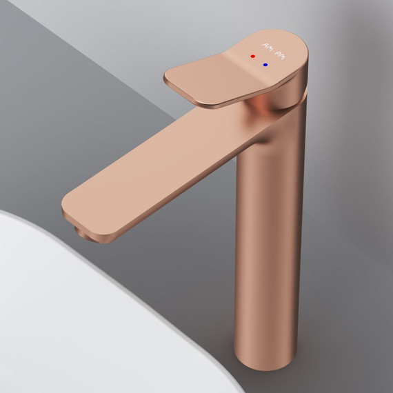 Смеситель для раковины высокий AM.PM X.Joy F85A92044, розовое золото, Цвет производителя: розовое золото - фото 6