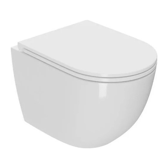 Инсталляция с подвесным унитазом комплект: TECEbase 2.0 9400413 с подвесным безободковым унитазом Sintesi Evi SIN-TS-EVI-152 сиденье микролифт, крепление, кнопка смыва белая (система смыва Торнадо) - фото 6