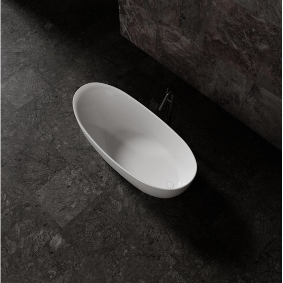 Ванна отдельностоящая Solid Surface Vincea 170x80 см VBT-6S03MW, белый матовый - фото 4