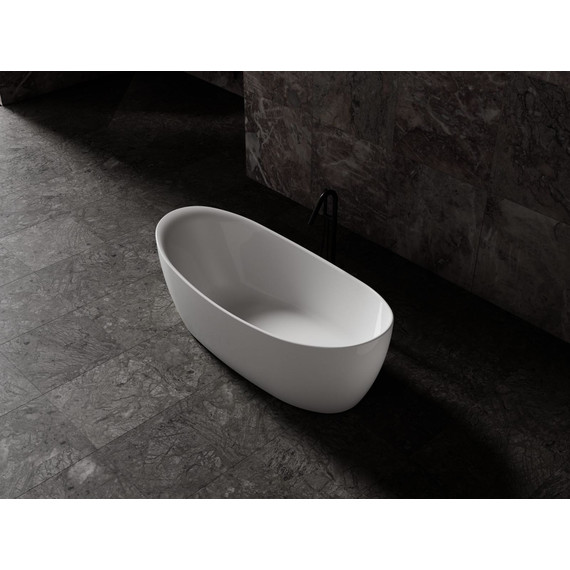 Ванна отдельностоящая Solid Surface Vincea 170x80 см VBT-6S03MW, белый матовый - фото 5