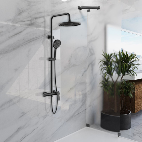 Душевая система Vincea Arco VSFS-4AR1MB, черный - фото 2