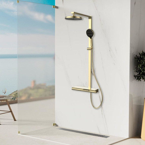 Душевая система для ванны Vincea Aspire VSFS-4AS1BG, брашированное золото - фото 2