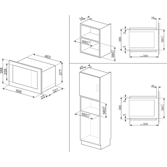 Встраиваемая микроволновая печь Smeg FMI020X - фото 3