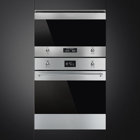 Встраиваемая микроволновая печь Smeg Classica MP322X1 - фото 2