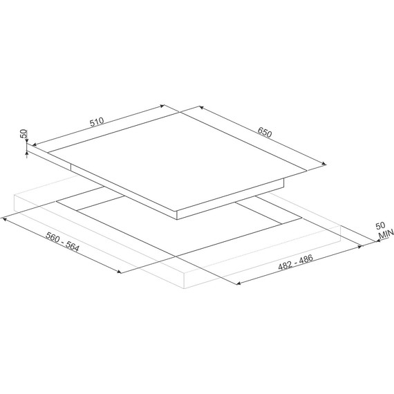 Газовая варочная поверхность Smeg Dolce Stil Novo PV664LCNR - фото 2