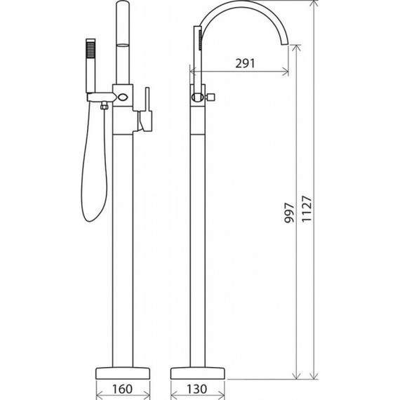 Смеситель для ванны Ravak Chrome FM 080.00 X070059 - фото, картинка 7 Смеситель для ванны Ravak Chrome FM 080.00 X070059 - фото 7