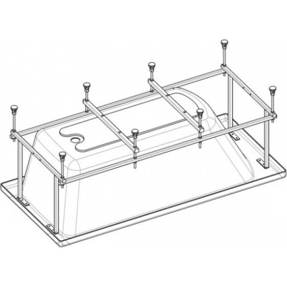 Монтажный комплект для ванны Roca Sureste 150x70 ZRU9302779 - фото, картинка 2 Монтажный комплект для ванны Roca Sureste 150x70 ZRU9302779 - фото 2