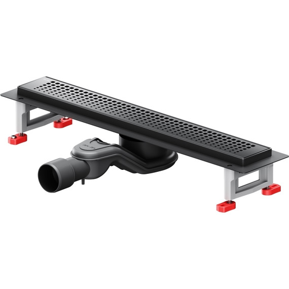 Душевой трап (лоток) 50 AM.PM MasterFlow W01SC-P11-050-01BM комбинированный затвор с черной матовой решеткой - фото 