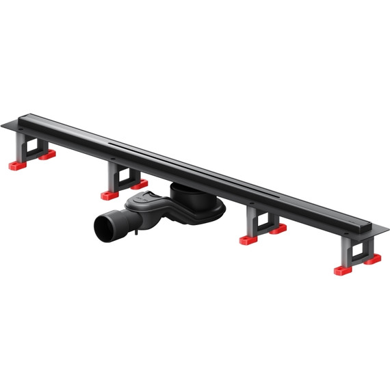 Душевой трап (лоток) 80 AM.PM MasterFlow Slim W01SC-S11-080-05BM комбинированный затвор с черной матовой решеткой - фото 2