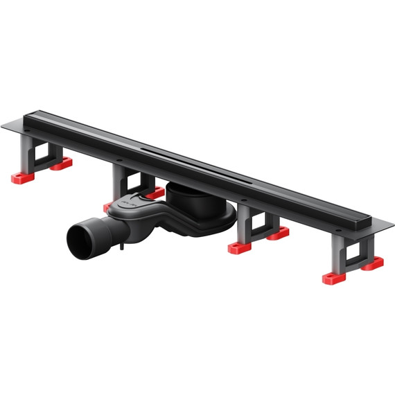Душевой трап (лоток) 60 AM.PM MasterFlow Slim W01SC-S11-060-05BM комбинированный затвор с черной матовой решеткой - фото 