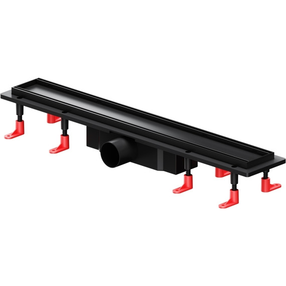 Душевой трап (лоток) 60 AM.PM PrimeFlow W02SC-U11-060-04BM комбинированный затвор с черной матовой решеткой под плитку, Цвет производителя: чёрный, Размер трапа: 600 - фото 3