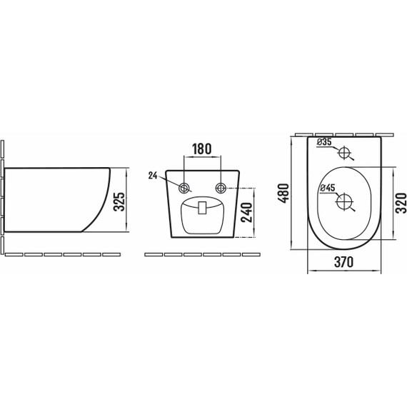 Биде подвесное Vincea Globo VB1-14S - фото 3