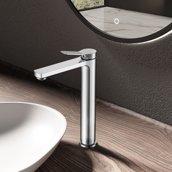 Смеситель для раковины высокий Vincea Arco VBF-4AR02CH - фото 2