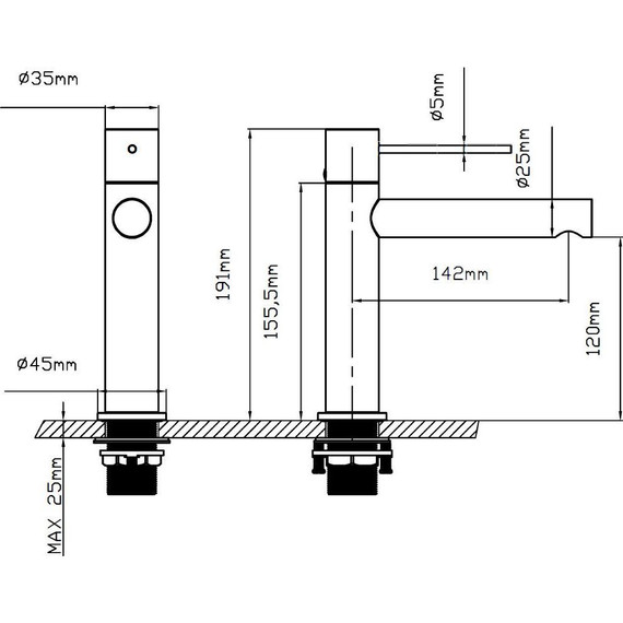 Смеситель для раковины Vincea Aspire VBF-4AS01CH - фото 3