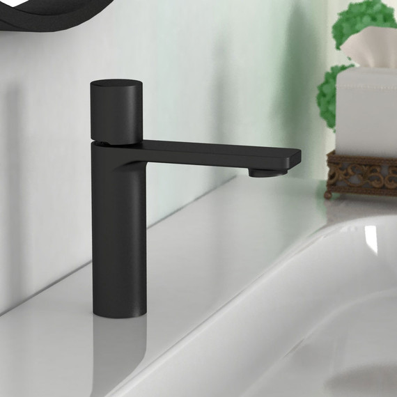 Смеситель для раковины Vincea Vogue VBF-4V3MB чёрный - фото 2