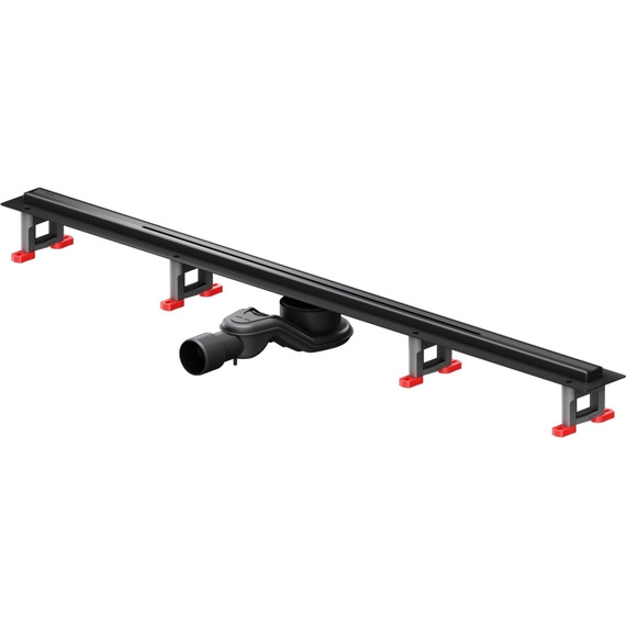 Душевой трап (лоток) 100 AM.PM MasterFlow Slim W01SC-S11-100-05BM комбинированный затвор с черной матовой решеткой - фото 