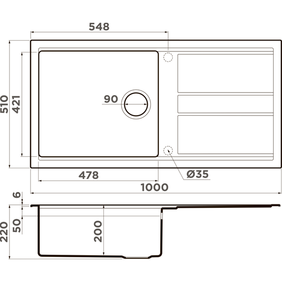 Кухонная мойка Omoikiri Kitagawa 100-WG 4993251, wind green, Цвет производителя: wind green - фото 4