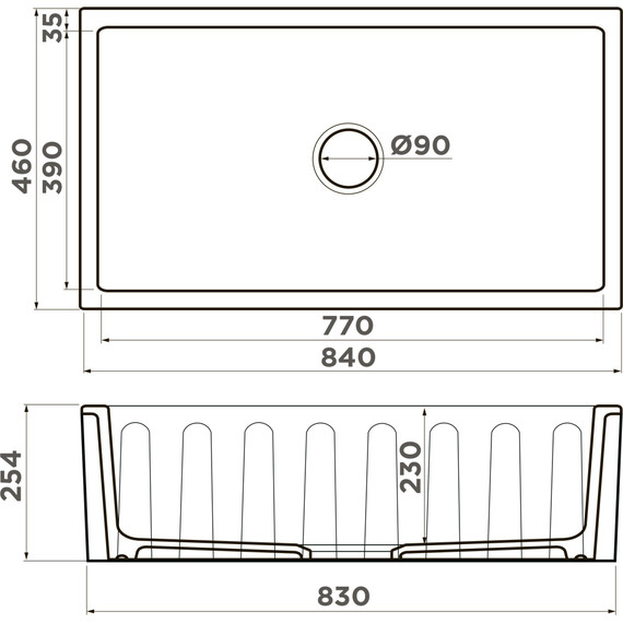 Кухонная мойка Omoikiri Mikura 83-CC 4997085, cappuccino coffee, Цвет производителя: cappuccino coffee - фото 4