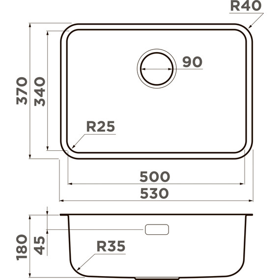 Кухонная мойка Omoikiri Omi 53-U/I-LG 4997406, светлое золото, Цвет производителя: светлое золото - фото 4