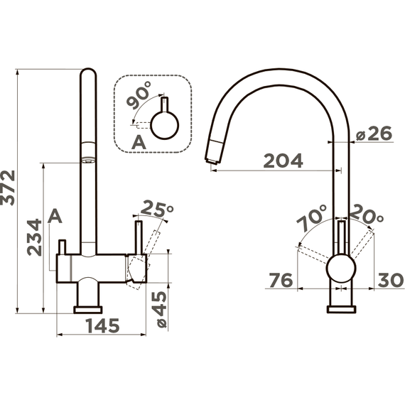 Смеситель для кухни Omoikiri Yamada-P-ES 4994506, espresso - фото 4