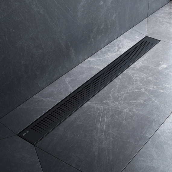 Душевой трап (лоток) 80 AM.PM PrimeFlow W02SC-P11-080-01BM комбинированный затвор с черной матовой решеткой - фото 3