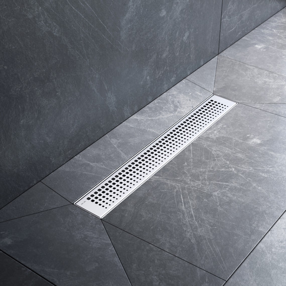 Душевой трап (лоток) 50 AM.PM MasterFlow W01SC-P11-050-01SB комбинированный затвор со стальной матовой решеткой - фото 3