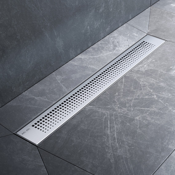 Душевой трап (лоток) 60 AM.PM PrimeFlow W02SC-P11-060-01SB комбинированный затвор со стальной матовой решеткой - фото 3