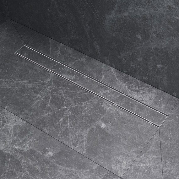 Душевой трап (лоток) 70 AM.PM PrimeFlow W02SC-U11-070-04SB комбинированный затвор со стальной матовой решеткой под плитку - фото 5