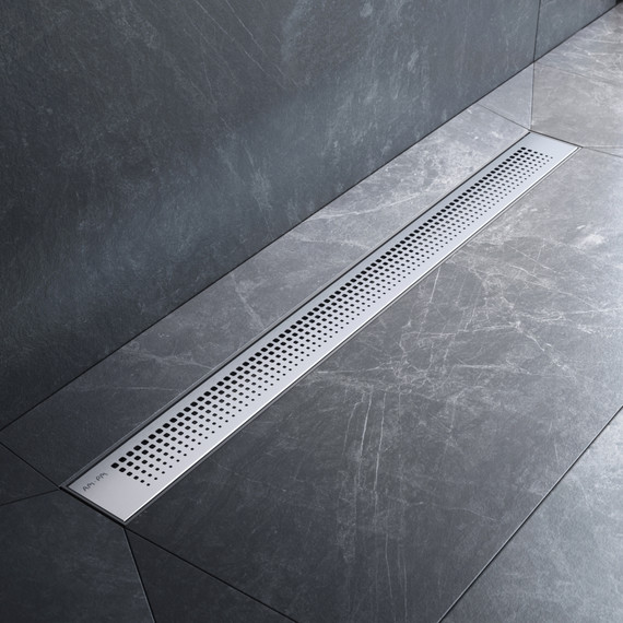 Душевой трап (лоток) 80 AM.PM PrimeFlow W02SC-P11-080-01SB комбинированный затвор со стальной матовой решеткой - фото 3