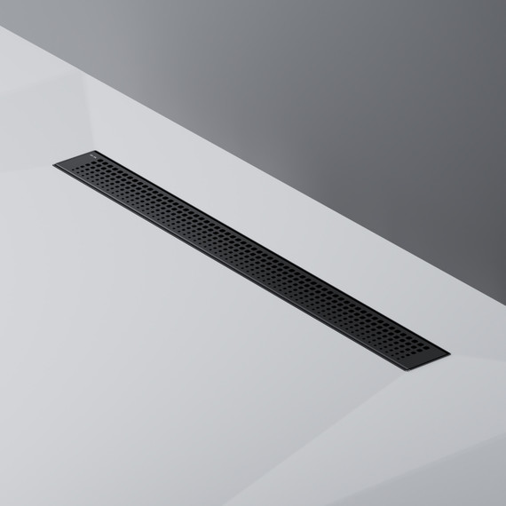 Душевой трап (лоток) 70 AM.PM MasterFlow W01SC-P11-070-01BM комбинированный затвор с черной матовой решеткой - фото 6