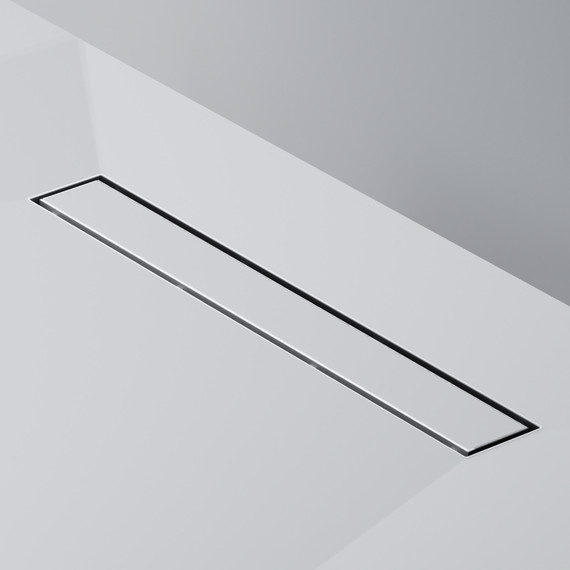 Душевой трап (лоток) 50 AM.PM MasterFlow W01SC-U11-050-04SB комбинированный затвор со стальной матовой решеткой под плитку, Цвет производителя: хром, Размер трапа: 500 - фото 6