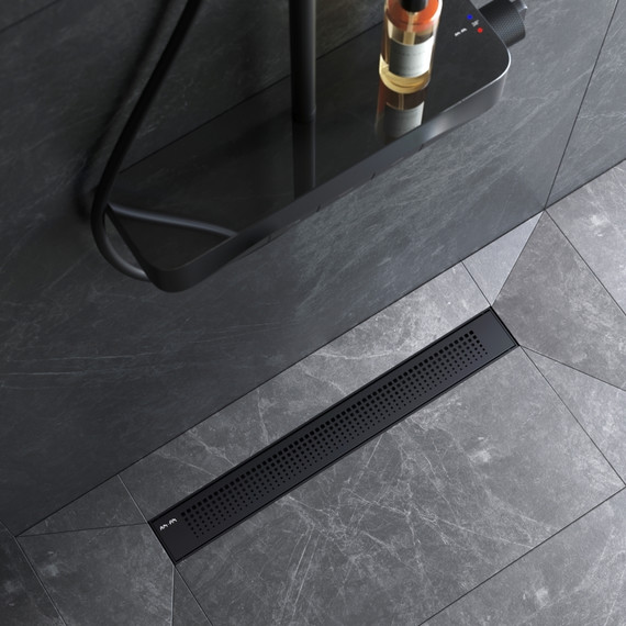 Душевой трап (лоток) 60 AM.PM PrimeFlow W02SC-P11-060-01BM комбинированный затвор с черной матовой решеткой - фото 4