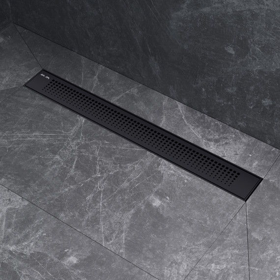 Душевой трап (лоток) 60 AM.PM PrimeFlow W02SC-P11-060-01BM комбинированный затвор с черной матовой решеткой - фото 5
