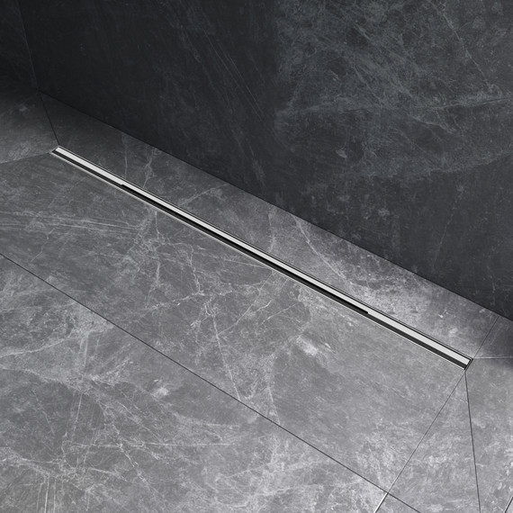 Душевой трап (лоток) 100 AM.PM MasterFlow Slim W01SC-S11-100-05SB комбинированный затвор со стальной матовой решеткой - фото 5