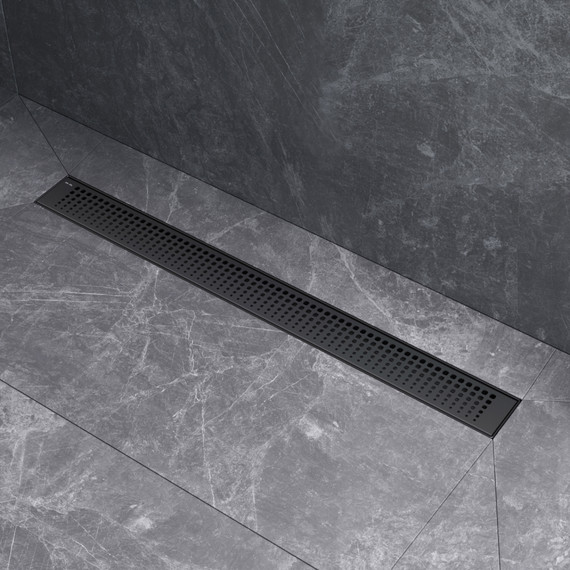 Душевой трап (лоток) 70 AM.PM MasterFlow W01SC-P11-070-01BM комбинированный затвор с черной матовой решеткой - фото 5