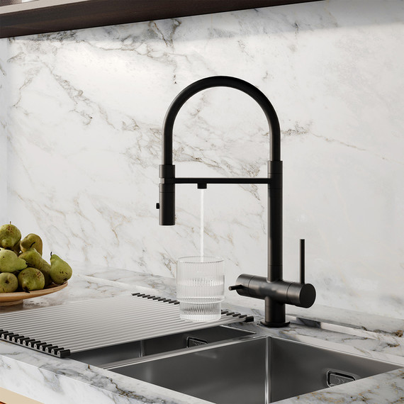 Смеситель для кухни Iddis Ace ACEBLFFi05, черный матовый - фото 15