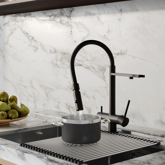 Смеситель для кухни Iddis Ace ACEBLFFi05, черный матовый - фото 16