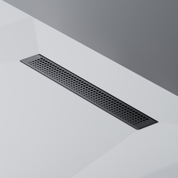 Душевой трап (лоток) 50 AM.PM MasterFlow W01SC-P11-050-01BM комбинированный затвор с черной матовой решеткой - фото 6