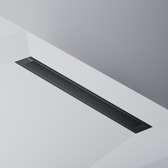 Душевой трап (лоток) 70 AM.PM PrimeFlow W02SC-P11-070-01BM комбинированный затвор с черной матовой решеткой, Цвет производителя: чёрный, Размер трапа: 700 - фото 6