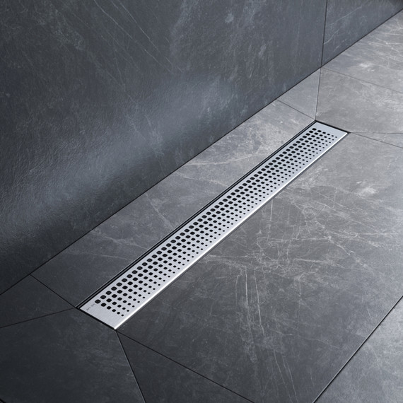 Душевой трап (лоток) 60 AM.PM MasterFlow W01SC-P11-060-01SB комбинированный затвор со стальной матовой решеткой - фото 3