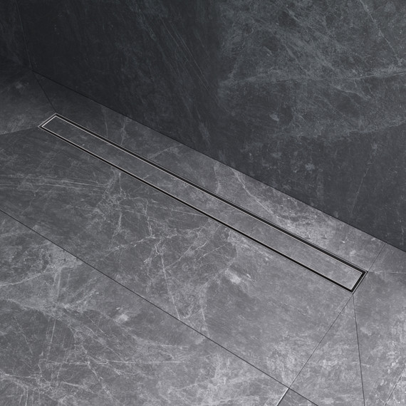 Душевой трап (лоток) 90 AM.PM MasterFlow W01SC-U11-090-04SB комбинированный затвор со стальной матовой решеткой под плитку, Цвет производителя: хром, Размер трапа: 900 - фото, картинка 5 Душевой трап (лоток) 90 AM.PM MasterFlow W01SC-U11-090-04SB комбинированный затвор со стальной матовой решеткой под плитку, Цвет производителя: хром, Размер трапа: 900 - фото 5