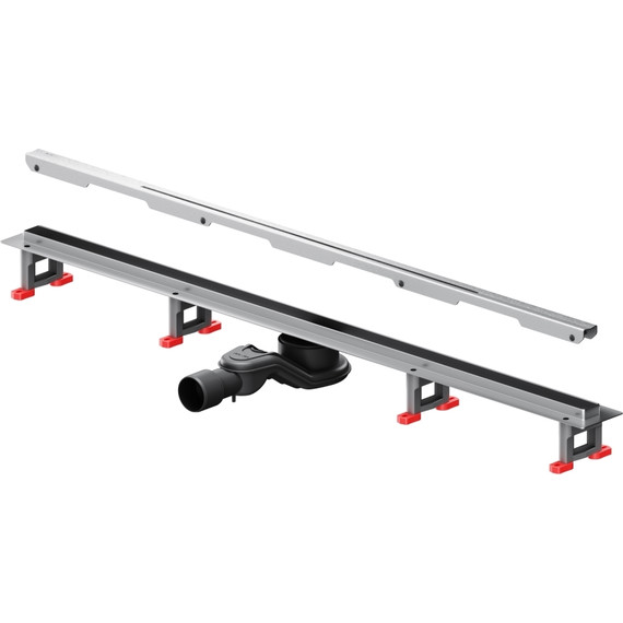 Душевой трап (лоток) 100 AM.PM MasterFlow Slim W01SC-S11-100-05SB комбинированный затвор со стальной матовой решеткой - фото 11