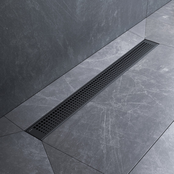 Душевой трап (лоток) 70 AM.PM MasterFlow W01SC-P11-070-01BM комбинированный затвор с черной матовой решеткой - фото 3