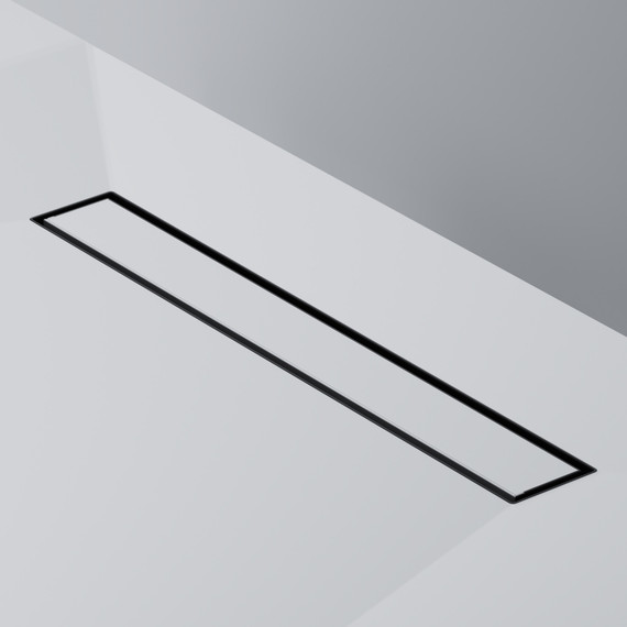 Душевой трап (лоток) 50 AM.PM MasterFlow W01SC-U11-050-04BM комбинированный затвор с черной матовой решеткой под плитку, Цвет производителя: чёрный, Размер трапа: 500 - фото 6