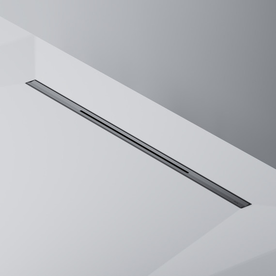 Душевой трап (лоток) 80 AM.PM MasterFlow Slim W01SC-S11-080-05BM комбинированный затвор с черной матовой решеткой - фото 6