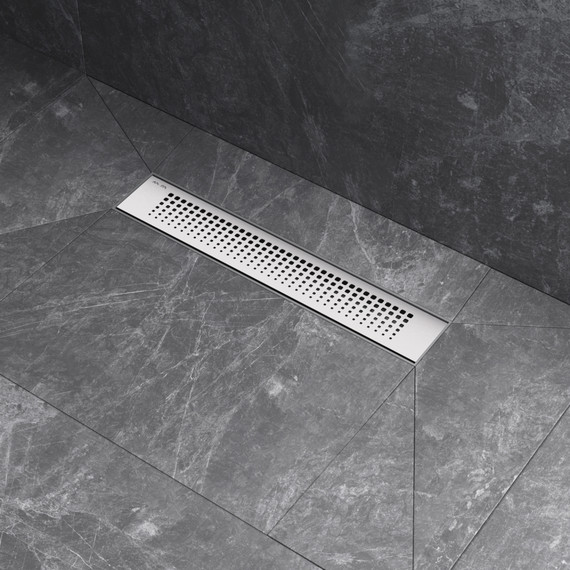 Душевой трап (лоток) 40 AM.PM PrimeFlow W02SC-P11-040-01SB комбинированный затвор со стальной матовой решеткой, Цвет производителя: хром, Размер трапа: 400 - фото 5