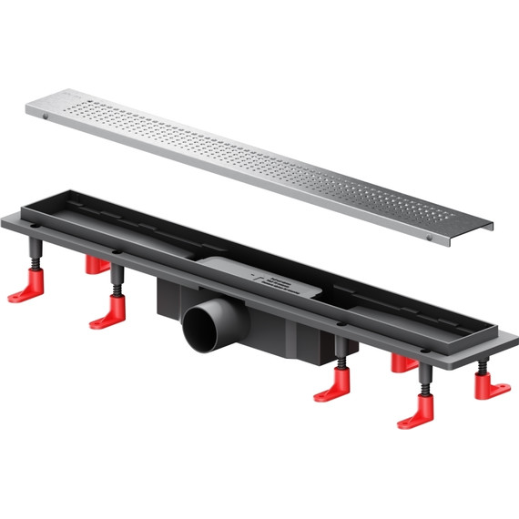 Душевой трап (лоток) 60 AM.PM PrimeFlow W02SC-P11-060-01SB комбинированный затвор со стальной матовой решеткой - фото 11