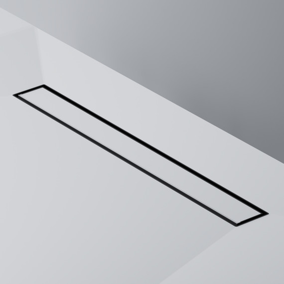 Душевой трап (лоток) 60 AM.PM MasterFlow W01SC-U11-060-04BM комбинированный затвор с черной матовой решеткой под плитку - фото 6