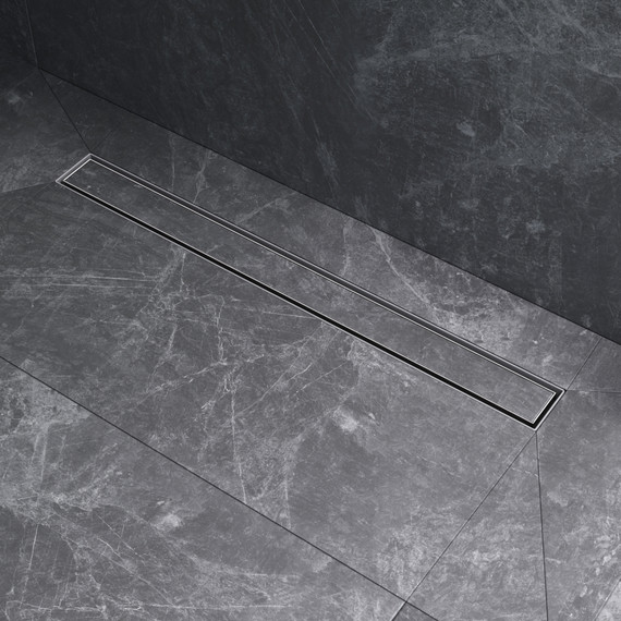 Душевой трап (лоток) 70 AM.PM MasterFlow W01SC-U11-070-04SB комбинированный затвор со стальной матовой решеткой под плитку - фото 5