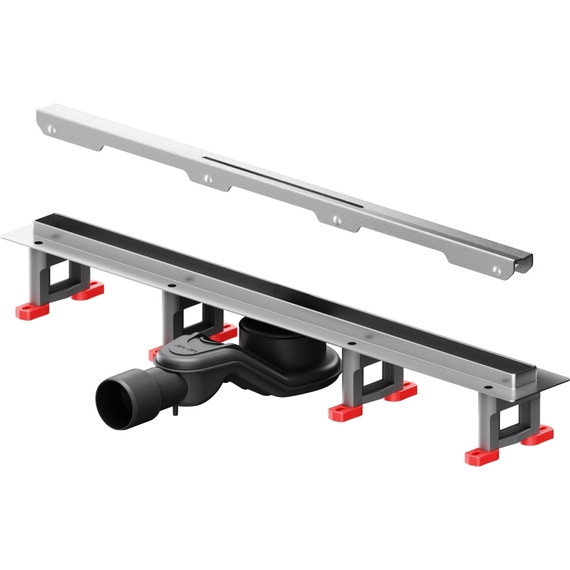 Душевой трап (лоток) 60 AM.PM MasterFlow Slim W01SC-S11-060-05SB комбинированный затвор со стальной матовой решеткой - фото 11